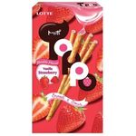Lotte Toppo Vanilla Pretzel Stick with Strawberry Cream Filling 40g