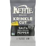 Kettle Foods Potato Chips Krinkle Salt Fresh Ground Pepper 141g
