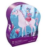 Crocodile Creek Unicorn Forest 36 Piece Jigsaw Floor Puzzle With Heavy-duty Box For Storage Large 20" X 27" Completed Size Designed For Kids Ages 3 Years And Up Multicolor