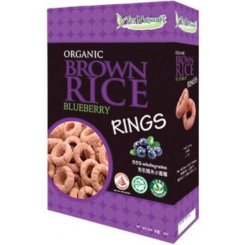 Yes Natural Organic Brown Rice Rings Blueberry