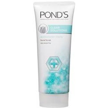 Pond's Clear Solutions Anti Bacterial Herbal Clay Facial Scrub