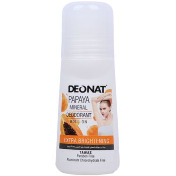 DeoNat Papaya Mineral Deodorant Roll On 65ml