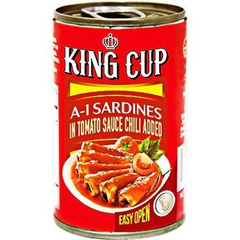 King Cup Sardines In Tomato Sauce Chili 155g
