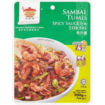 Tean's Gourmet Sambal Chili Tumis Stir Fry Sauce 200g