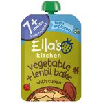 Ella's Kitchen Organic Vegetable And Lentil Bake Baby Pouch (130g) x 2