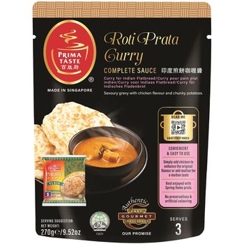 Prima Taste Complete Sauce Roti Prata Curry 270g