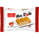 Eurocake Mini Swiss Rolls Strawberry 60g