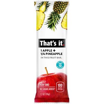 That's It Apple And Pineapple Fruit Bar 35g