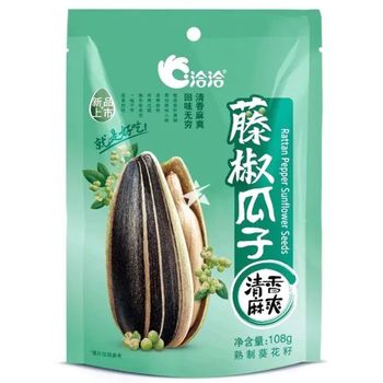 洽洽藤椒味瓜子108G | Qia Qia Sunflower Seeds Rattan Pepper Flavour 108g