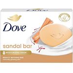 Dove Sandalwood Bar for Glowing Skin with Natural Origin Sandalwood & Saffron Extracts 125g