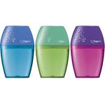 Maped 1 Hole Sharpener Assorted Colour Pack of 3