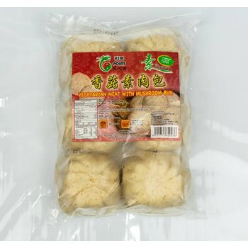 Kim Point Vegetarian Meat Mushroom Bun 6pcs