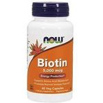 Now (Foods) - Energy Production, Biotin 5000mcg (60 veggies capsules)