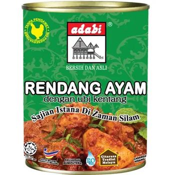 Adabi Canned Chicken Rendang 280g