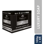 Yardley Gentleman Classic Activated Charcoal Soap Buy 3 Get 1 Free 4 x 100g