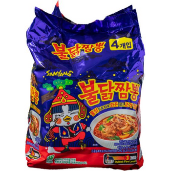 Samyang Buldak Spicy Ramen Jjampong Noodles 140g X 4 