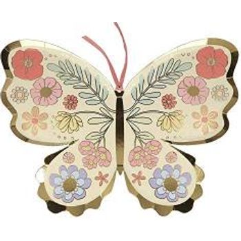 Meri Meri Floral Butterfly Shaped Party Plates
