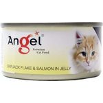 Angel Cat Canned Food Skipjack Flake & Salmon In Jelly 80g