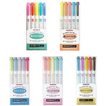 Zebra Mildliner Highlighter Pen 5 Color Set