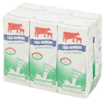 Thai Denmark UHT Milk Sweet Flavor 6pcs 200ml