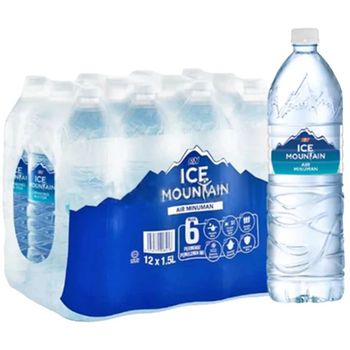 Ice Mountain Drinking Water 12pcs 1.5l