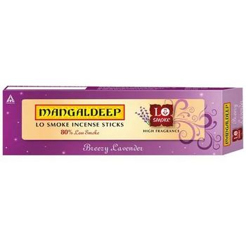 Mangaldeep Lo Smoke Incense Sticks Breezy Lavender 50 Sticks 96g