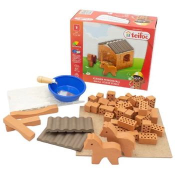 Teifoc Real Bricks Building Sets Horse Stable