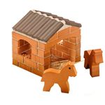 Teifoc Real Bricks Building Sets Horse Stable