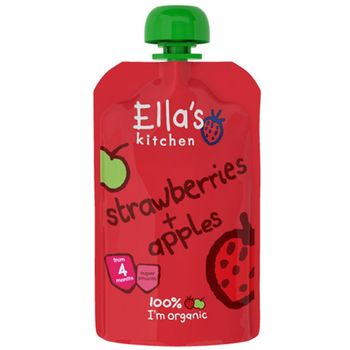Ella's Kitchen Organic Strawberries & Apples Baby Food (120g) x 3