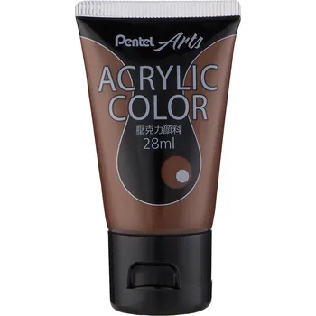 Pentel Acrylic Paint Burnt Umber 28ml