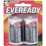 Eveready Super Heavy Duty D 2pcs Battery