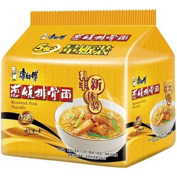 Master Kong Instant Noodle Braised Pork Ribs Flavour 5pcs 103g