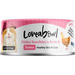 Loveabowl Cat Canned Food Chicken Snowflakes With Salmon In Broth 70g