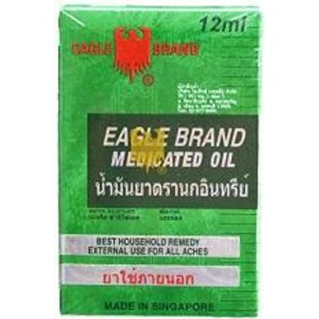 Eagle Brand Medicated Oil 12ml Relief Dizziness Sprains Rheumatic