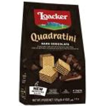 Loacker Quadratini Dark Chocolate Wafer Cubes 125gr