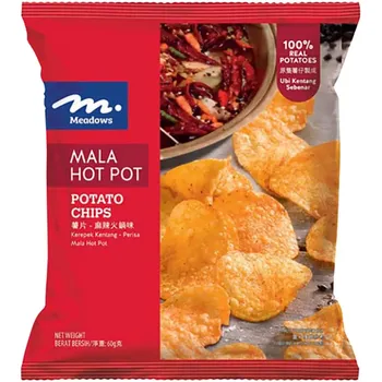 Meadows Mala Hotpot Potato Chips 60g