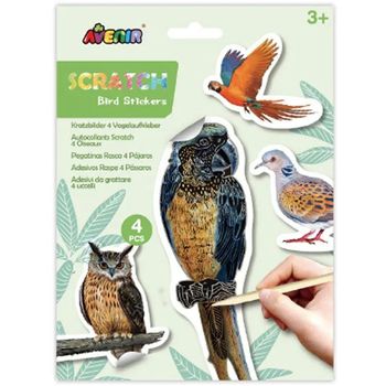 Avenir Scratch Art & Craft Stickers Bird