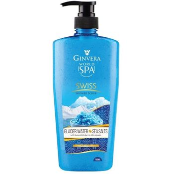 Ginvera World Spa Swiss Shower Scrub Glacier Water And Sea Salts 750ml
