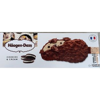 Haagen-Dazs Cookies And Cream Chocolate Coated Milk Ice Cream Bar 69g