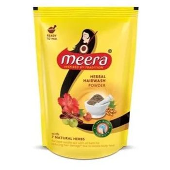 Meera Hairwash Powder Herbal 4pcs 80g