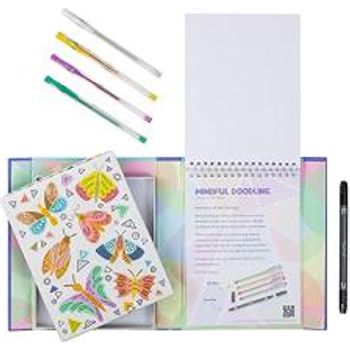 Tiger Tribe Mindful Doodling-peaceful Patterns Drawing Set