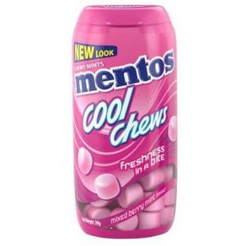 MENTOS COOL CHEWS MIXED BERRIES MINT 30G