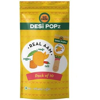 Go Desi Desi Popz Real Aam 10 Pcs Pouch 80g