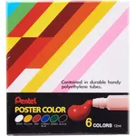 Pentel Poster Color 6 Colors Box