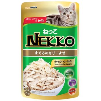 Nekko Pouch Tuna Topping Sasami 70g
