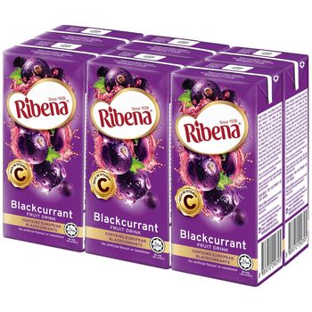 Ribena Blackcurrant Fruit Regular 6 x 200ml