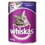 Whiskas Sardine Flavor Wet Food Can 400g
