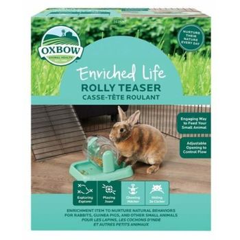 Oxbow Enriched Life Rolly Teaser Food And Treat Dispenser For Guinea Pig Medium 470g