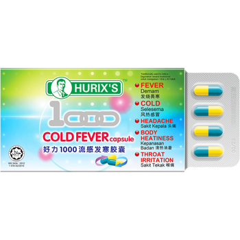 Hurix's 1000 Cold Fever Capsule 6pcs