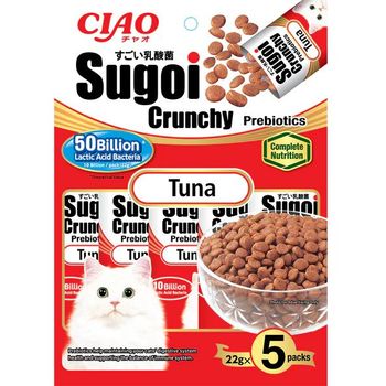 Inaba Ciao Cat Sugoi Crunchy Prebiotics Tuna 5pcs x 22g